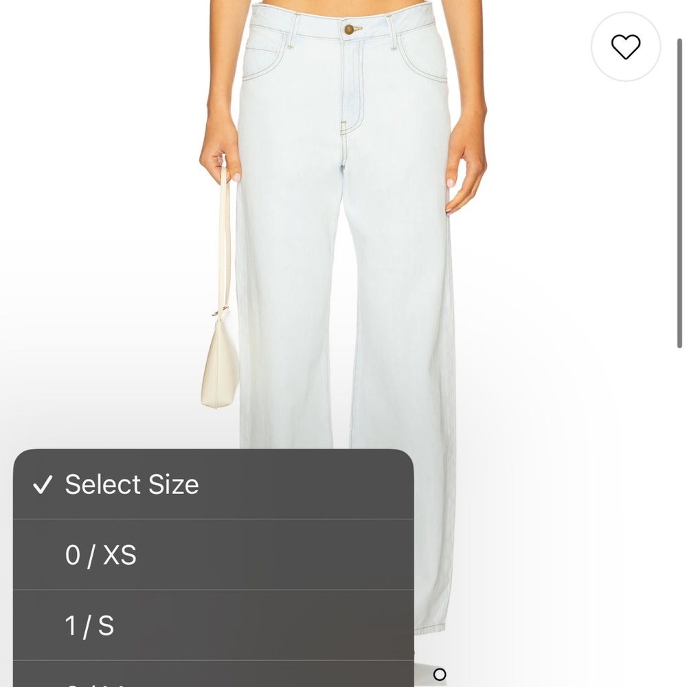 Enza Costa slouchy straight leg jeans in bleach - Picture 2 of 8